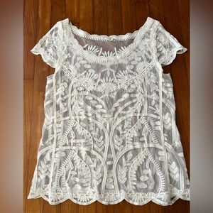 Capri lace short sleeve shirt